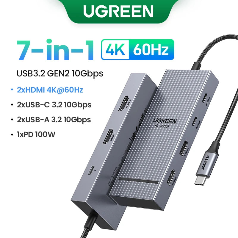 UGREEN Dual HDMI USB